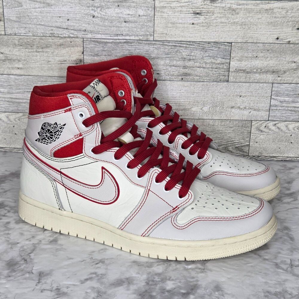 Nike Air Jordan 1 Retro High OG Phantom Gym Red Men's 10 555088-160